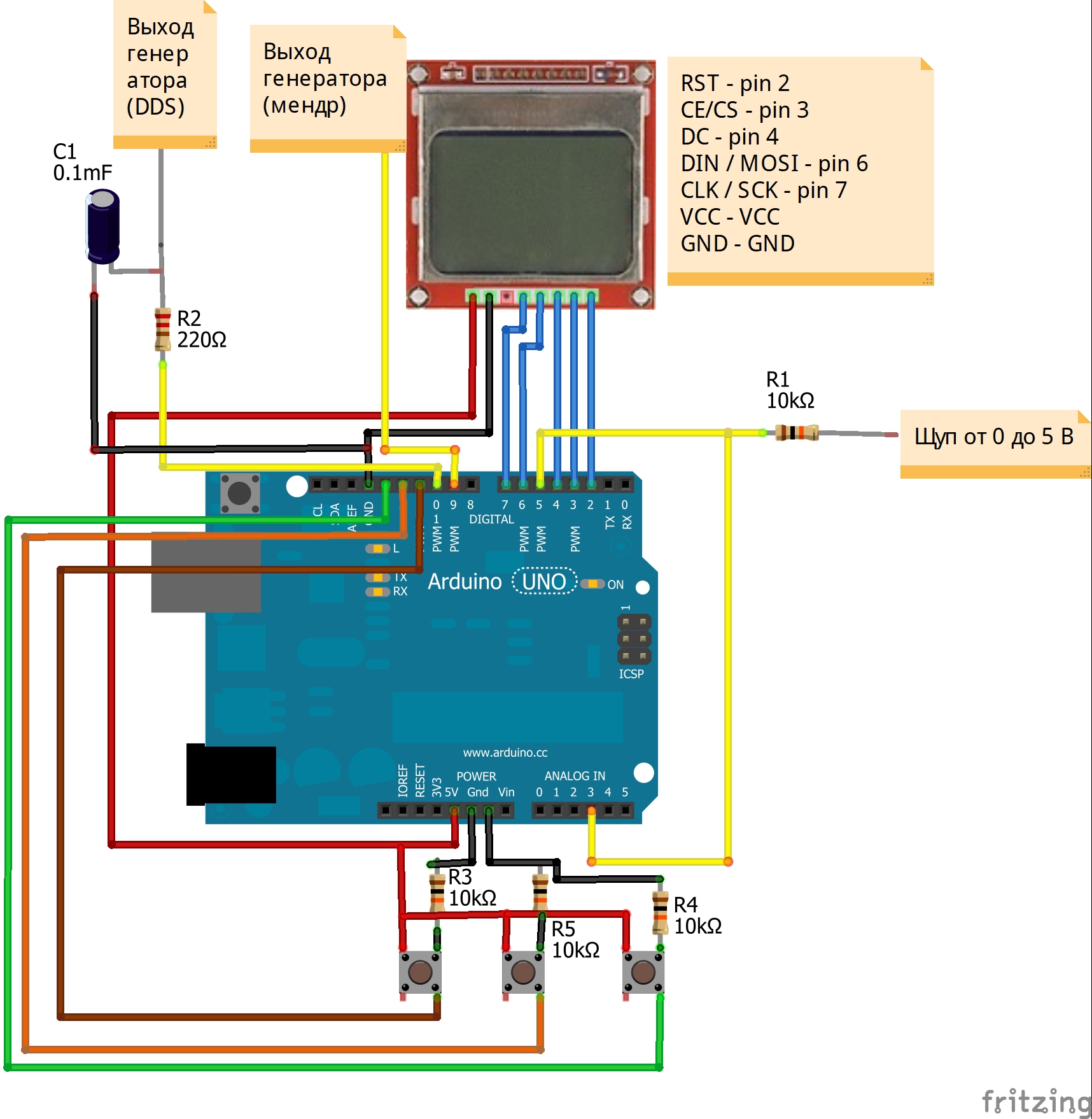 Осциллограф на ардуино - у павла!